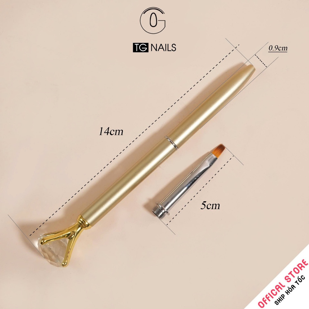 Bộ cọ 10 cây làm nail hãng loius tiện lợi kèm hộp