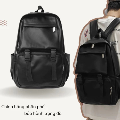 [Peinn] Balo Thời Trang Nam Nữ Chất Liệu Da Pu Chống Thấm Nước BL_M668