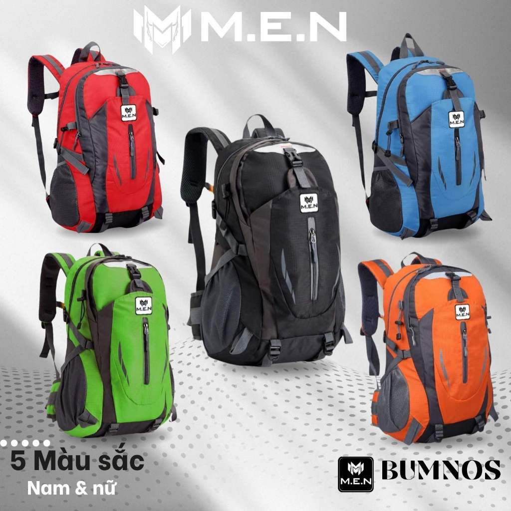 Ba lô leo núi 50L 63cm Bumnos M.E.N xanh đen cam lá [Hỏa tốc]