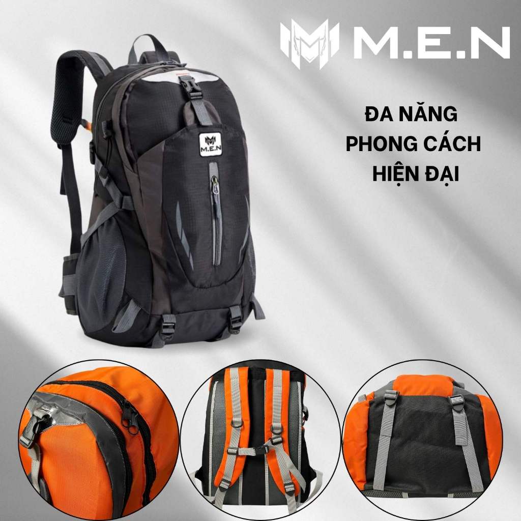 Ba lô leo núi 50L 63cm Bumnos M.E.N xanh đen cam lá [Hỏa tốc]