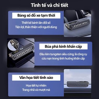 Bảng Số Đỗ Xe Ô TÔ Cao Cấp Tích Hợp Búa Phá Kính Sang Trọng libihouse.phukiendulich