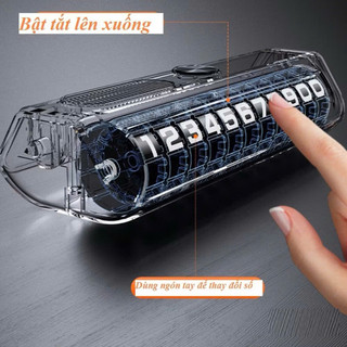 Bảng Số Đỗ Xe Ô TÔ Cao Cấp Tích Hợp Búa Phá Kính Sang Trọng libihouse.phukiendulich