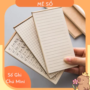 Sổ Mini, Sổ Ghi Chú To Do List Tiện Lợi MESO 100 Trang - Sổ Order, Check list Công Việc (7x14cm)