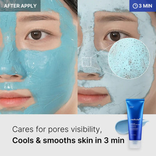 Mặt medicube Zero Pore Mặt nạ | Se khít lỗ chân lông | Mặt nạ đất sét làm mát 100g