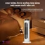 Quạt sưởi cây đứng, Máy sưởi gốm QCOOKO công suất 2200W, cảm ứng thông minh, điều khiển từ xa,công nghệ sưởi PTC Ceramic