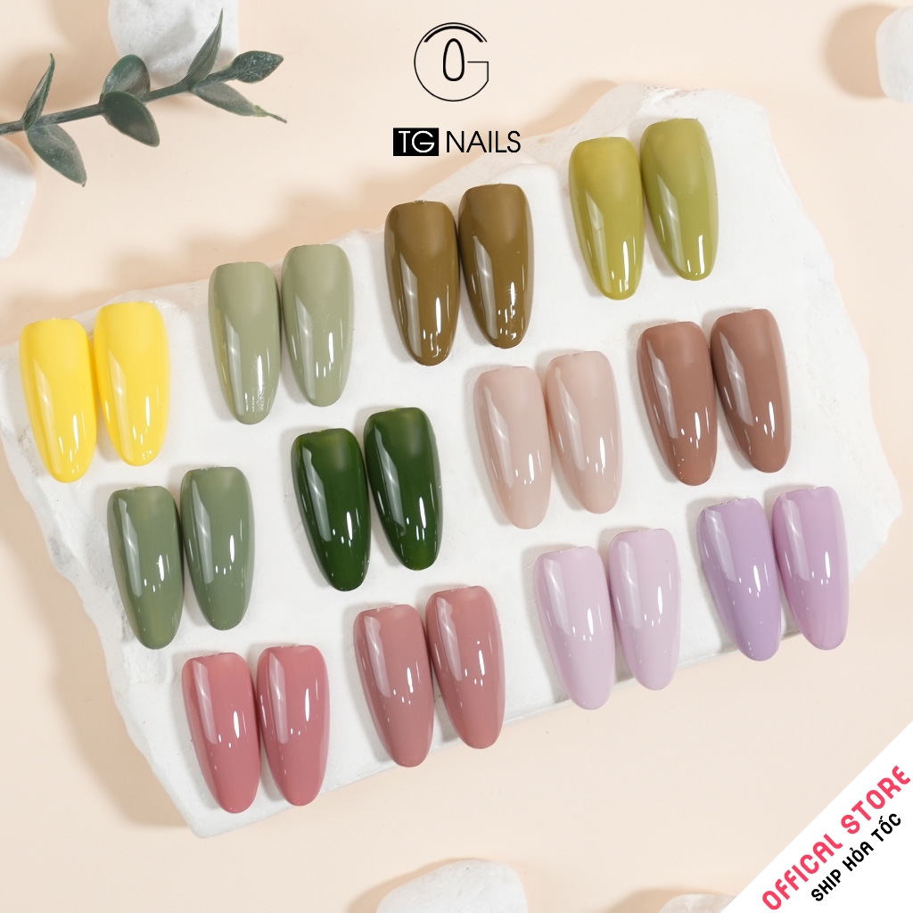Set sơn gel 18 màu TG cọ tròn chai 10g thời thượng