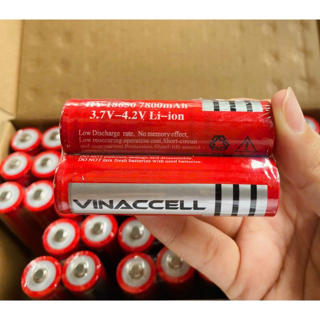 Pin Vinaccell HY 18650 7800mAh 3.7V – Pin Sạc Li-ion Dùng Cho Đèn Pin ...
