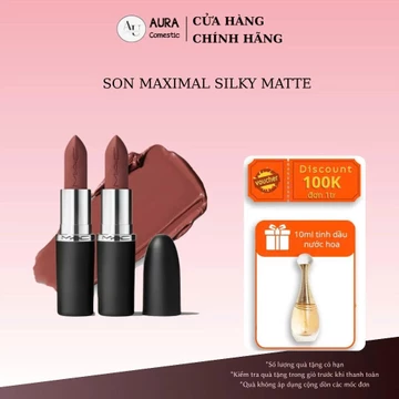 Son thỏi ximal Silky Matte 3.5g, son lì mịn nhẹ, không khô môi, dòng mới chính hãng fullsize Aura shop