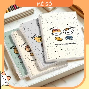 Vở Còng, Sổ Bìa Còng A5 B5 Mẫu Gấu Capybara - Sổ Còng Thay Được Giấy, Lõi giấy Refill Sổ Còng