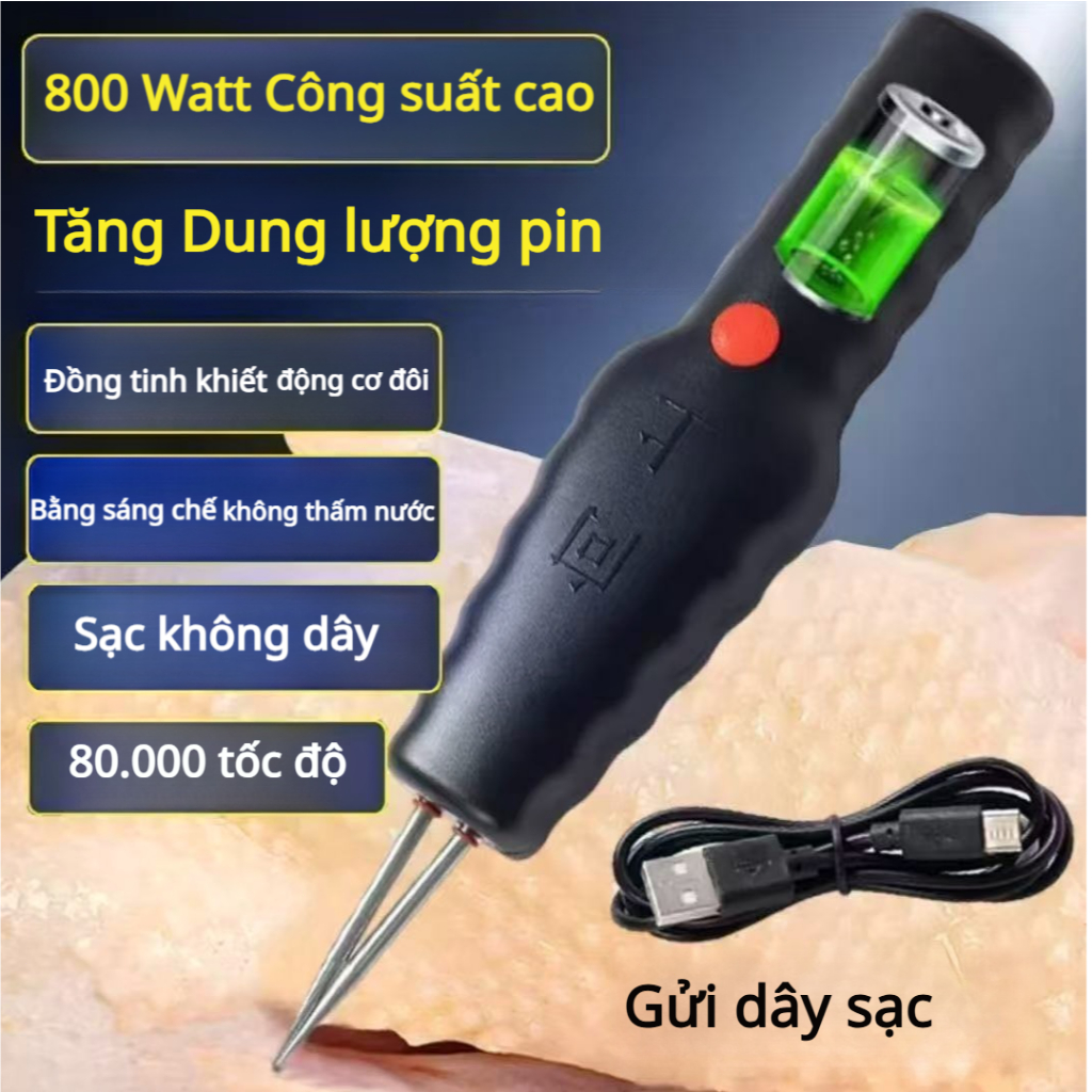 Máy Nhổ Lông Vịt Sạc Pin, Máy Loại Bỏ Lông Nhỏ Của Gà Vịt Cầm Tay Thế Hệ Mới Công Suất Cao, HOT