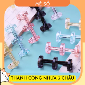 COMBO 2 Cái Binder Sổ Còng, Thanh Còng Nhựa Mini 3 Lỗ Dùng Cho Mọi Kích Cỡ - Còng Nhựa Làm Sổ 3/6/9 Lỗ
