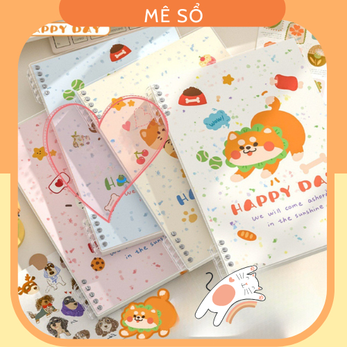 Vở Còng, Sổ Còng B5 A5 Chữ Lets Go MESO - Sổ Còng Tháo Được Giấy, Không Đau Tay, Sổ Klong Thiết Kế Khuyết Còng