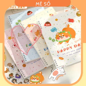 Vở Còng, Sổ Còng B5 A5 Chữ Lets Go MESO - Sổ Còng Tháo Được Giấy, Không Đau Tay, Sổ Klong Thiết Kế Khuyết Còng