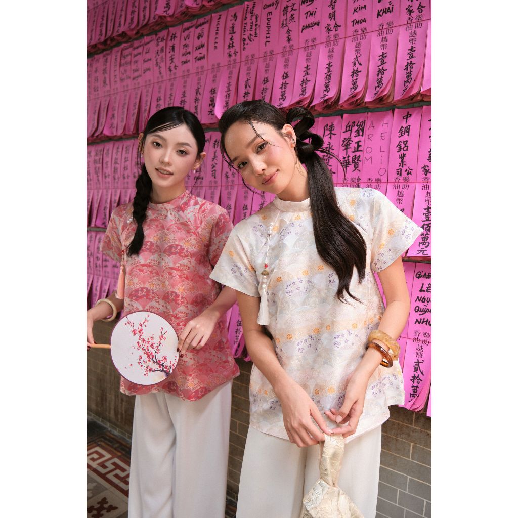 Áo kiểu cách tân An Nhi Miều Est.2013 phong cách truyền thống sang trọng