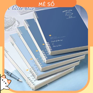 Sổ Bìa Còng, Vở Còng B5 A5 Chữ Good Life Xanh Dương MESO 120 trang, Lõi giấy Refill Sổ Còng