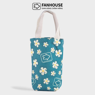 Túi đựng cốc giữ nhiệt, bình giữ nhiệt Fan House, chất liệu Canvas, chống thấm nước