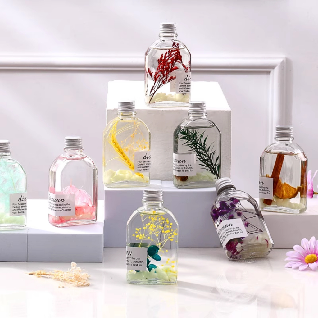 Lọ Khuếch Tán Tinh Dầu Thơm Phòng Varomas 100ML Nước Hoa Để Phòng Thiên Nhiên Phát Sáng Ban Đêm KT09