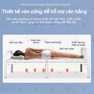 Panda giường gấp gọn Khung Thép Cao Cấp, Chắc Chắn,Giường Gấp Gọn Nhẹ, Bền Bỉ Dài 1M9