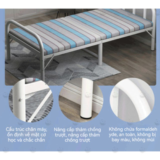 Panda giường gấp gọn Khung Thép Cao Cấp, Chắc Chắn,Giường Gấp Gọn Nhẹ, Bền Bỉ Dài 1M9