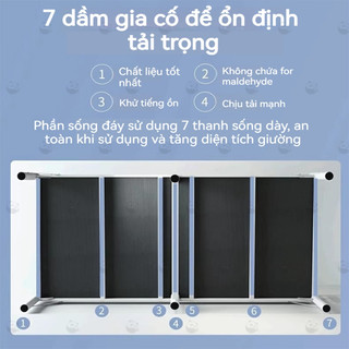 Panda giường gấp gọn Khung Thép Cao Cấp, Chắc Chắn,Giường Gấp Gọn Nhẹ, Bền Bỉ Dài 1M9