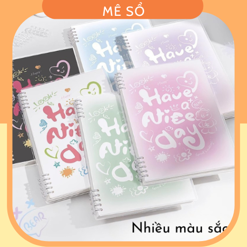 Sổ Còng B5 A5, BST Sổ Còng Thay Được Giấy Thiết kế Graffiti, 120 Trang Giấy Dày 100GSM, Lõi Giấy Refill Sổ Còng