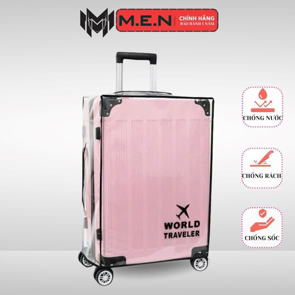 Áo Trùm vali nhựa trong suốt Khe Kéo đa năng M.e.n CD4 [CHẤT LƯỢNG]