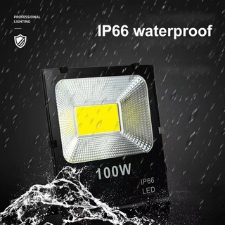 (LOẠI I) Đèn Pha ngoài trời, Đèn Pha COB Công suất 50W - 300W, Điện 220V, Chống nước IP66, BH 3 năm
