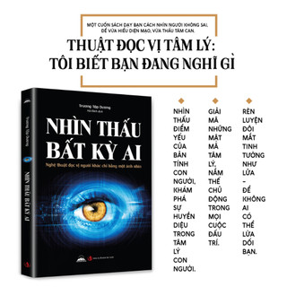 Sách - Nhìn Thấu Bất Kỳ Ai - Nghệ Thuật Đọc Vị Người Khác Chỉ Bằng Một Ánh Nhìn
