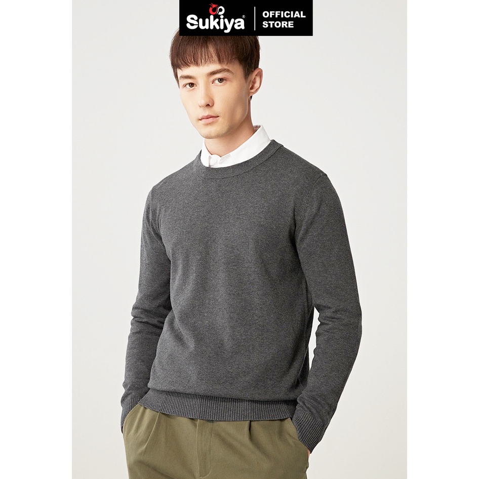 Áo Len Nam Cổ Tròn Trơn SUKIYA Nhiều Màu, Đủ Size Chất Len Lông Cừu mềm Mịn AL15 | BigBuy360 - bigbuy360.vn