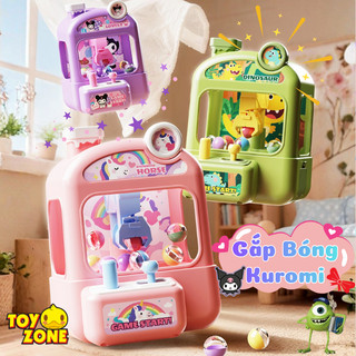Đồ Chơi Máy Gắp Bóng Kuromi, Pony, Monsters, Khủng Long Dễ Thương-Đồ Chơi Gắp Bóng Cho Bé Phát Triển Tay Mắt,Quà Tặng Bé