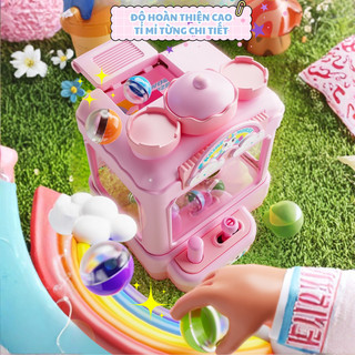 Máy Gắp Bóng Mini Pony,Monsters,Kuromi,Khủng Long Đáng Yêu Có Sẵn 6 Bóng, Chất Liệu Nhựa ABS Cho Bé Vui Chơi Thỏa Thích
