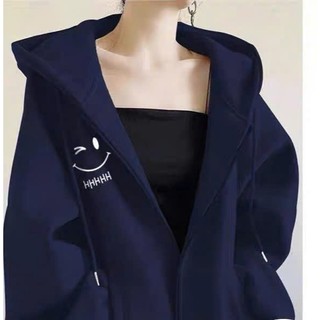 ÁO KHOÁC NỈ FROM RỘNG TAY PHÒNG THÊU MẶT CƯỜI,NÓN TO,CHỐNG NẮNG TỐT,KIỂU DÁNG ĐƠN GIẢN,DỄ MẶC