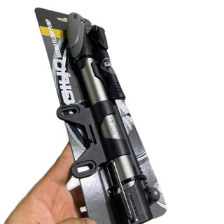 Bơm Đa Năng Gắn Xe Đạp Giyo GM-71, Max 140 PSI,Đồng Hồ Đo Áp Suất, Có Pad Treo Khung, Bơm Cho Van Nhỏ FV Và Van Lớn AV