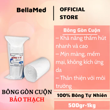 Bông gòn y tế Bảo Thạch Thấm Nước - Gòn cuộn đủ size