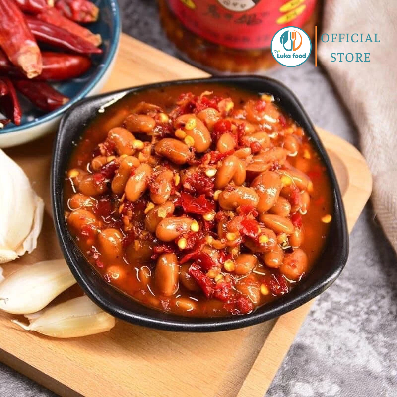 Sốt Đậu Cay Laoganma 210g - Tàu Xì Ngâm Dầu Ớt Chuẩn Vị Tứ Xuyên, Sốt Tàu Xì Thơm Bùi Luka Food