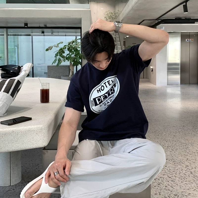 Áo thun Stee Cổ tròn PEYRIS HOTEL Localbrand ICVCVNI Unisex Cotton