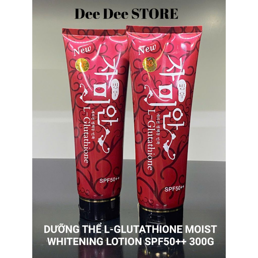 DƯỠNG THỂ L-GLUTATHIONE MOIST WHITENING LOTION SPF50++ 300G
