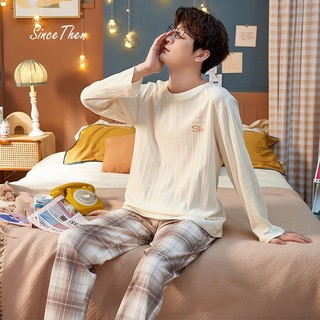 Đồ ngủ nam mặc nhà chất liệu cotton dài tay thoáng khí - Since Then