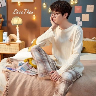Đồ ngủ nam mặc nhà chất liệu cotton dài tay thoáng khí - Since Then