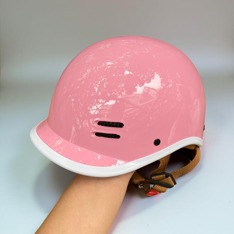 Mũ Bảo Hiểm Cá Heo Chính Hãng HelMet, Thiết Kế Nửa Đầu, Đạt Chuẩn Quatest 3