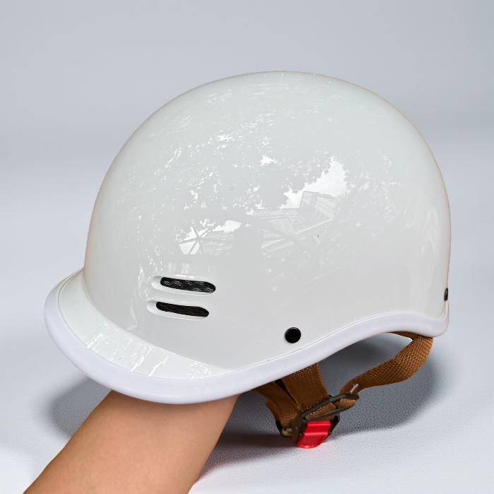 Mũ Bảo Hiểm Cá Heo Chính Hãng HelMet, Thiết Kế Nửa Đầu, Đạt Chuẩn Quatest 3