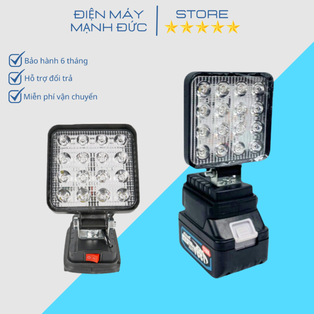 Thân đèn pin led có cổng USB, đèn pha led dùng chân pin phổ thông ...
