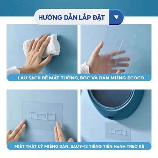 Miếng Dán Thay Thế Cho Kệ Nhà Tắm Ecoco, Oenon, Bộ Đựng Kem, Hộp Đựng Giấy Vệ Sinh, Keo Dán Kệ Đựng Bàn Chải.