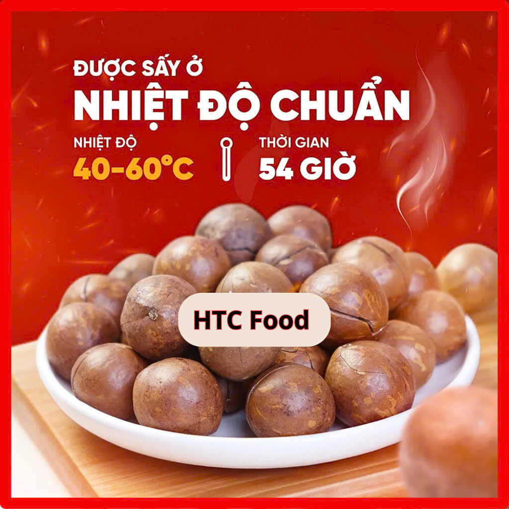 Hạt macca sấy nứt vỏ HTC Food, mắc ca Daklak loại 1, ngũ cốc dinh dưỡng cho mẹ bầu, ăn kiêng, 500g
