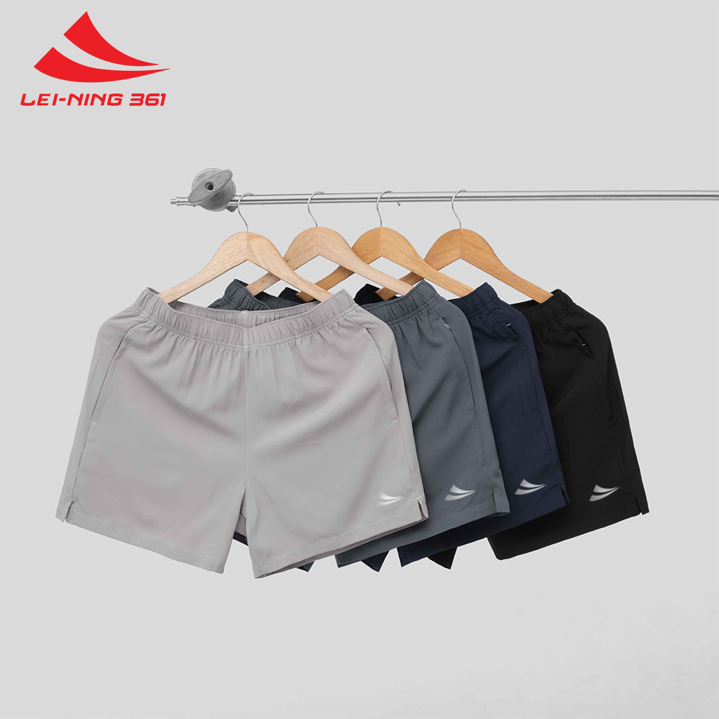 Quần Đùi Nam Thể Thao Lei-Ning 361 5Inch, Siêu Nhẹ Cho Tập Gym, Chạy Bộ Short Co Giãn Dễ Vận Động – 5INCH.361