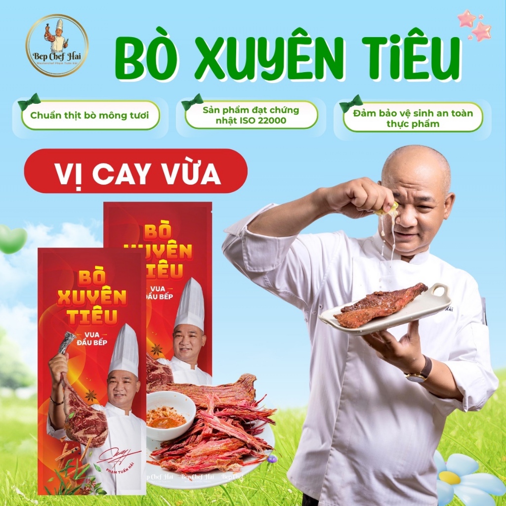 TẶNG MUỐI XUYÊN TIÊU | VỊ CAY VỪA - Bò xuyên tiêu Chef Hải thịt bò mông ...