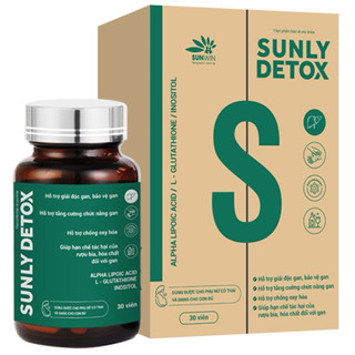 ✅ [Chính Hãng] SUNLY DETOX Hỗ trợ chống oxy hóa, giúp bảo vệ gan, giúp giải độc gan | Hộp 30 viên