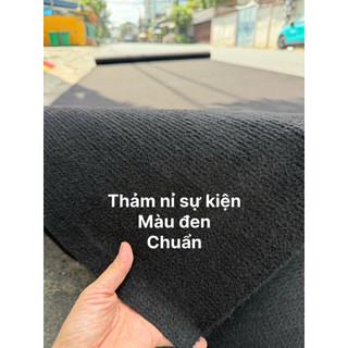 Thảm Nỉ Màu Đen Sự Kiện Combo 100m Vuông Trải Sân Khấu Rạp Cưới Văn Phòng Quán Xá Đẹp Chuẩn