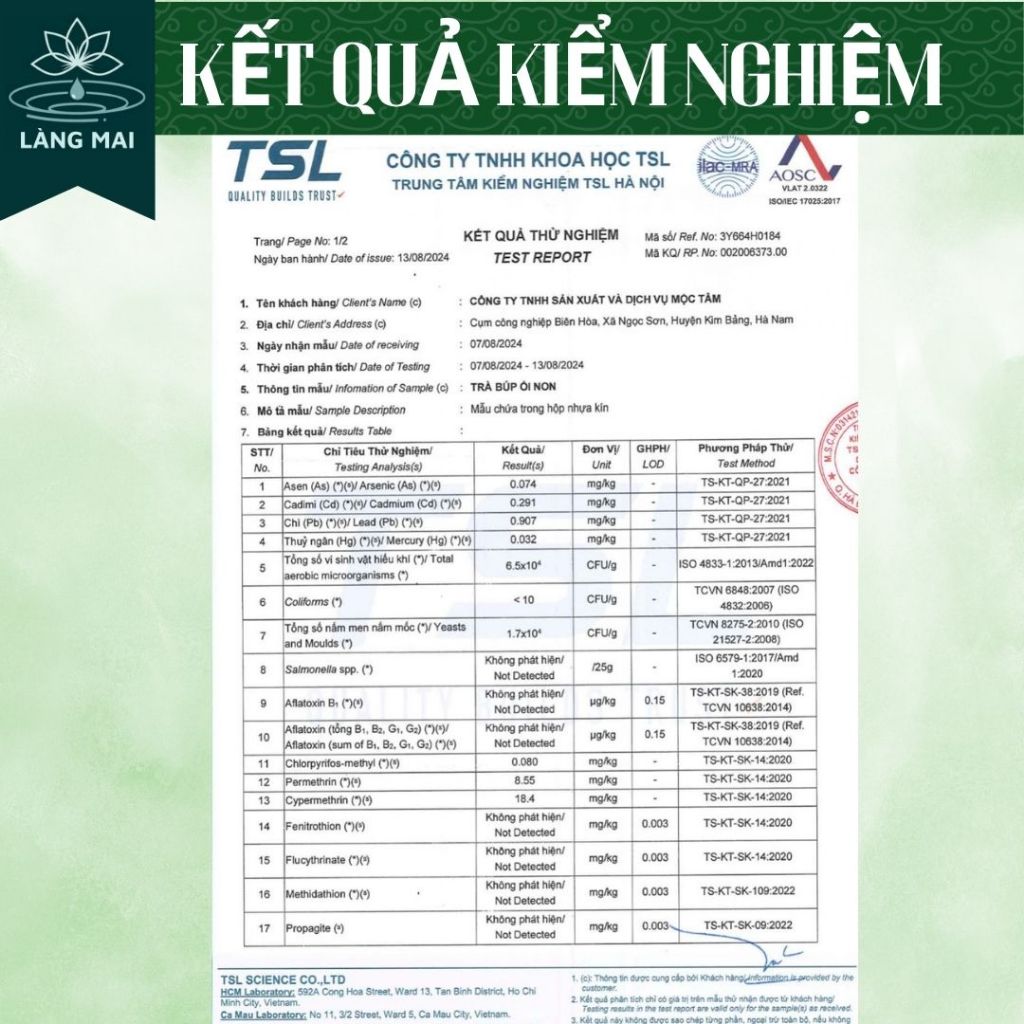Trà búp ổi 4 vị - Làng Mai -Lấy lại vóc dáng eo con kiến, vị thanh mát, dịu nhẹ, thơm  dễ uống hộp gồm 30 túi