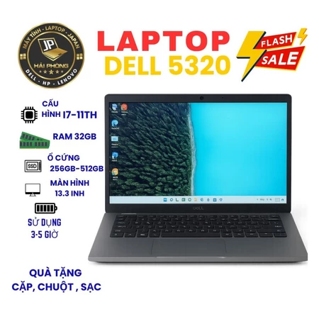 💼LAPTOP Dell Latitude 5320 (CẢM ỨNG) core i7-11th Ram 32GB | 13.3″ – Doanh nhân – Sang – Bền